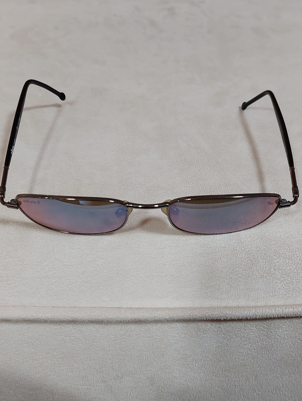 Revo Men's Slim Oval Polaroized Sunglasses